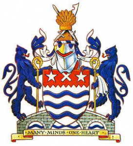Official Coat of Arms of Chelmsford, Essex, UK