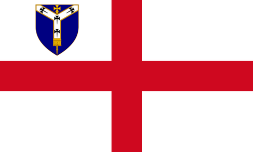 Official Flag of Canterbury, Kent, United Kingdom