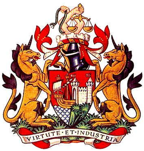 Coat of Arms of Bristol Local Authority District, United Kingdom