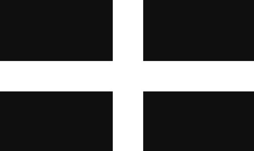 Flag of Cornwall County, United Kingdom