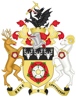 Coat of Arms of Derbyshire County, United Kingdom