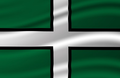 Flag of Devon County, United Kingdom