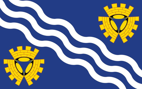 Flag of Merseyside County, United Kingdom