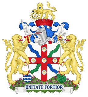 Coat of Arms of North Riding of Yorkshire County, United Kingdom