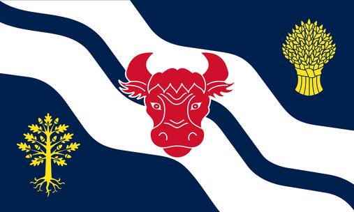Flag of Oxfordshire County, United Kingdom
