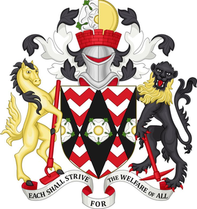 Coat oo Arms of South Yorkshire Combined Authority, United Kingdom