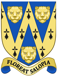 Coat of Arms of Shropshire County, United Kingdom