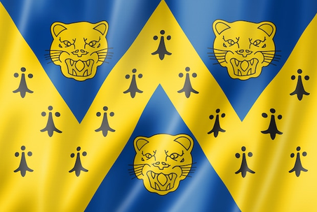 Flag of Shropshire County, United Kingdom