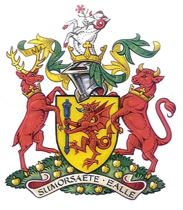 Coat of Arms of Somerset County, United Kingdom
