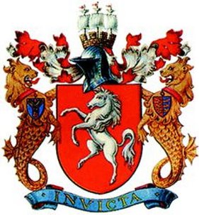 Coat of Arms of Kent County, United Kingdom
