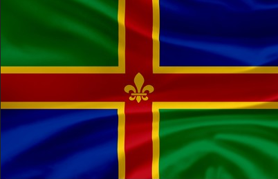 Flag of Lincolnshire County, United Kingdom